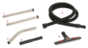 W1 38mm Wet Vacuum Tool Kit