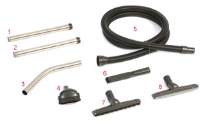 WD1 AS 38mm Nat en Droog Anti-Statische Zuig Tool Kit